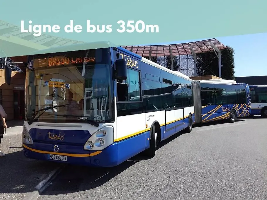2 Chambres - Proche Gare Sncf Avec Parking Toulouse Apartment