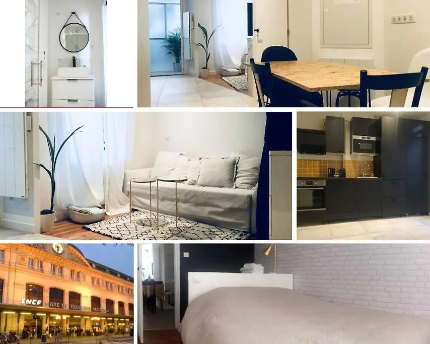 Apartment 2 Chambres - Proche Gare Sncf Avec Parking Toulouse